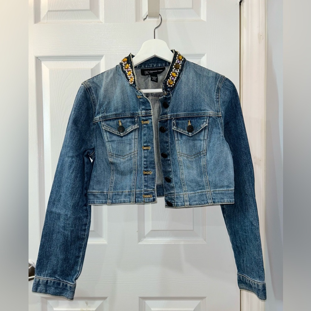 Cropped Petite Denim Jacket